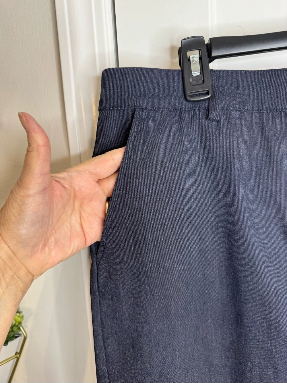 Nicole Miller Denim Look Pencil Skirt